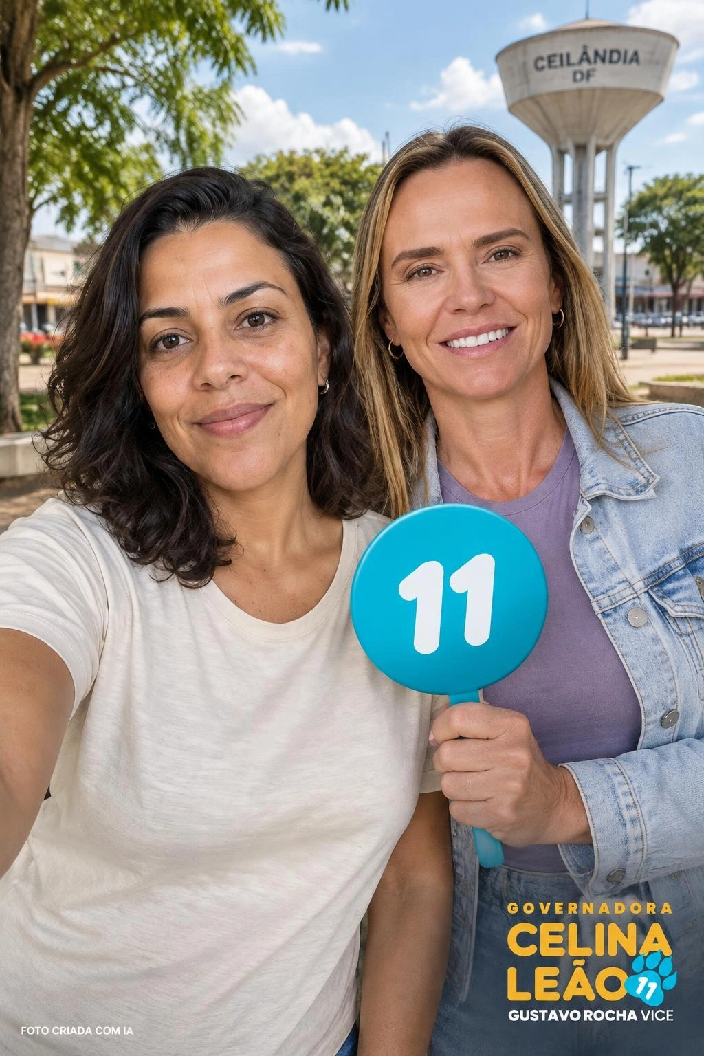 Selfie ilustrativa gerada: Com jaqueta, Exemplo em Ceilândia